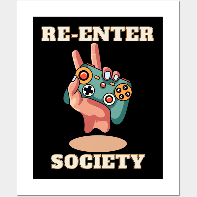 Gamers Re-Enter the Society Wall Art by BaliChili